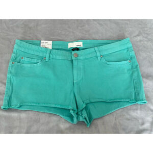 Garage Flirty Short Pool Blue Stretch Low Rise Skinny Fit Sexy Length Sz 13